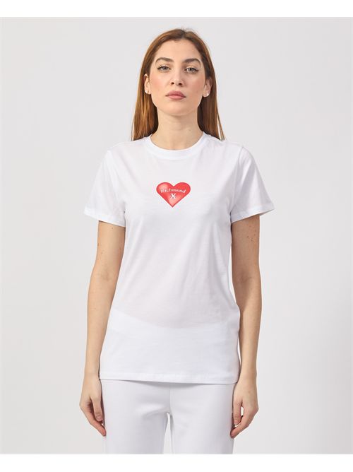 T-shirt donna Richmond X con cuore RICHMOND X | UWP25195TSWHITE